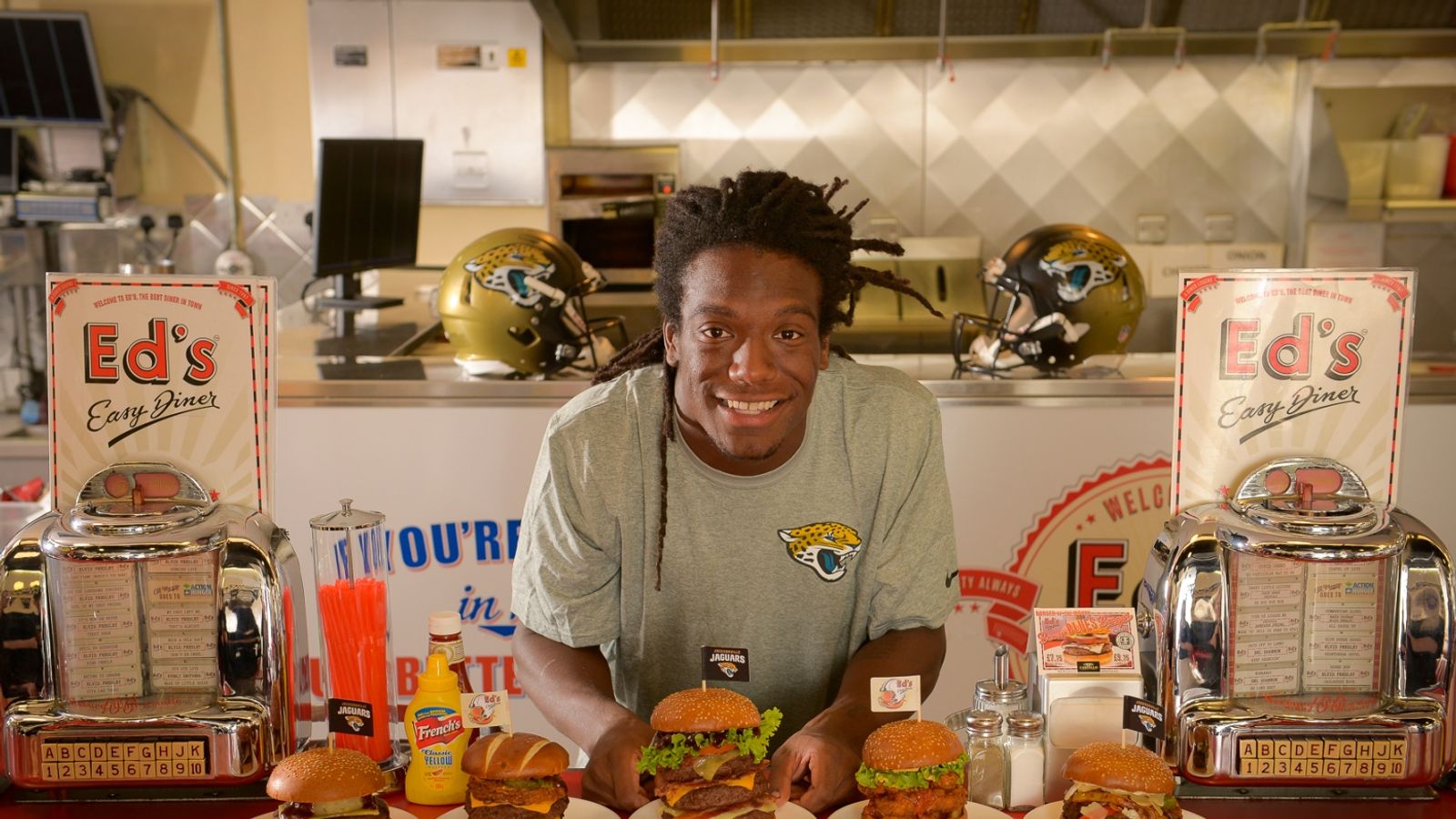 Tasty! NFL star helps to cook Jacksonville Jaguars themed menu