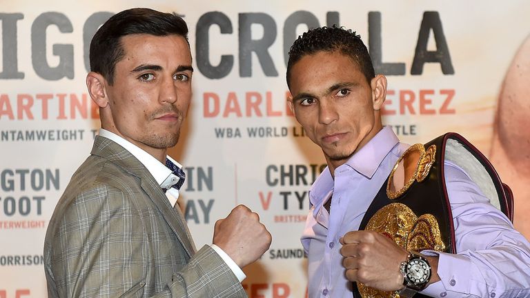 Anthony Crolla (left) takes on Darleys Perez in what many are calling a 50-50 fight. The Panal are split...