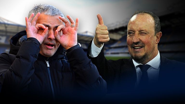 Jose Mourinho (left) and Rafa Benitez's war of words dates back to 2005