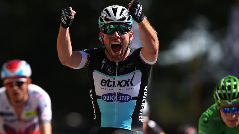 Mark Cavendish ended his wait for a win on stage seven