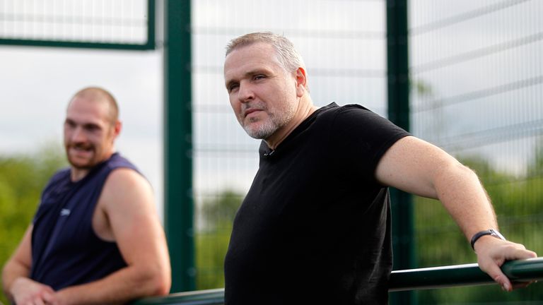 Peter Fury (right): Complete faith in nephew Tyson (left)