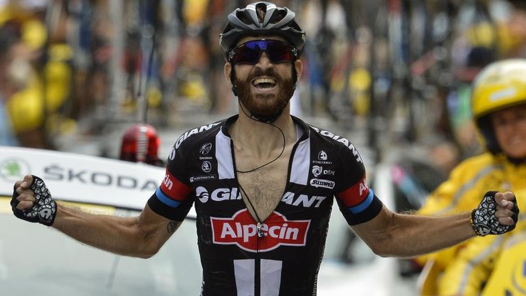 Breakaway rider Simon Geschke won stage 17