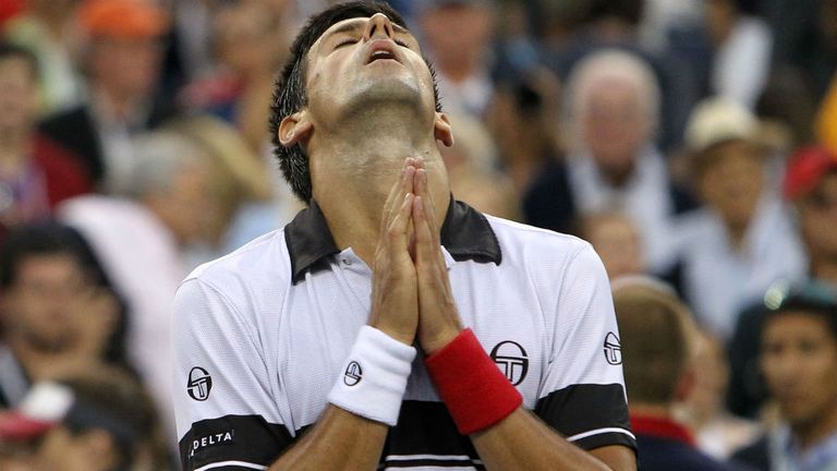 Djokovic beat Federer in a see-saw encounter to reach the 2010 US Open final