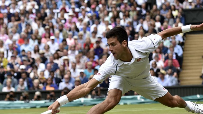 Djokovic showed amazing elasticity on Centre Court