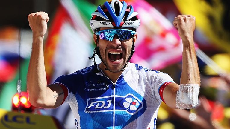 Thibaut Pinot won stage 20 on Alpe d'Huez