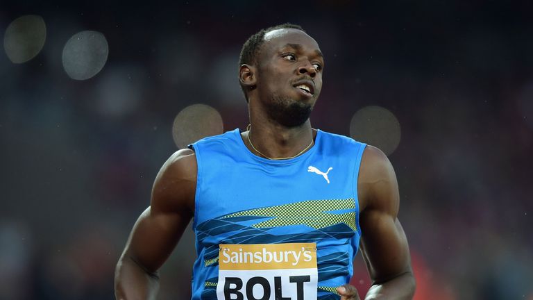 Bolt ran 9.87 seconds in 100m heat earlier