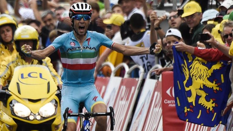 Nibali claimed the fifth Tour stage win of his career