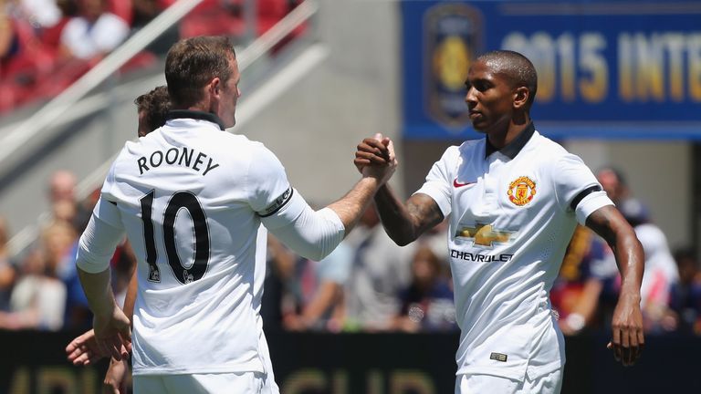 Rooney's team-mate Ashley Young asked the questions during a Facebook event