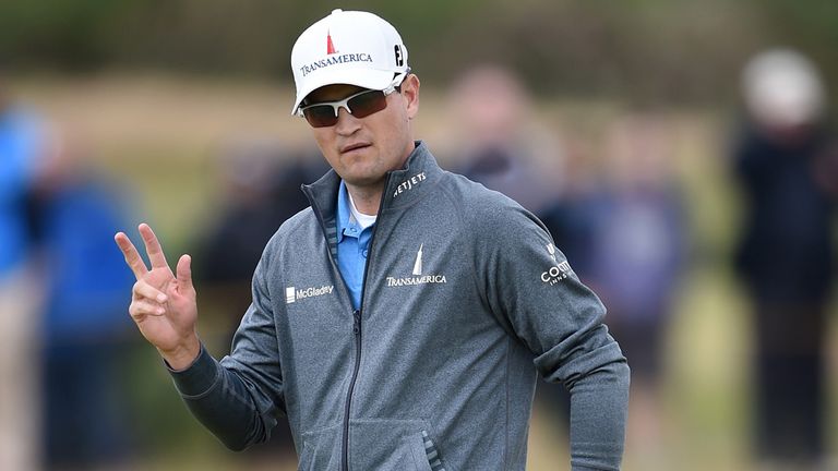 Zach Johnson not quite at his Thursday best but stayed in contention after two rounds at 144th Open