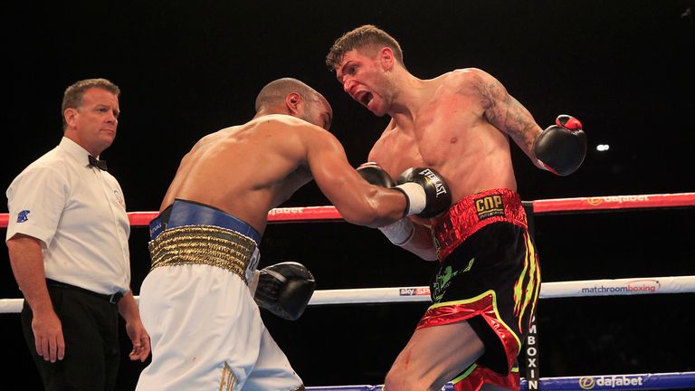Brian Rose overcame another early assault from Carson Jones (Pic by Lawrence Lustig)