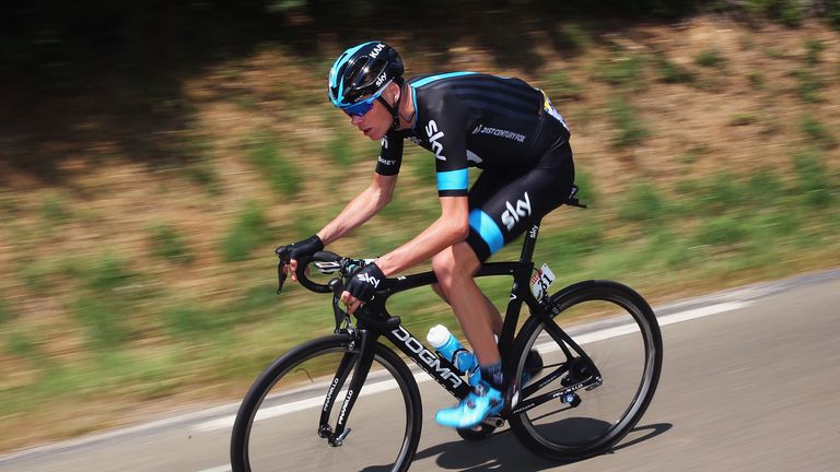 Froome is training for his first race of the season, in February