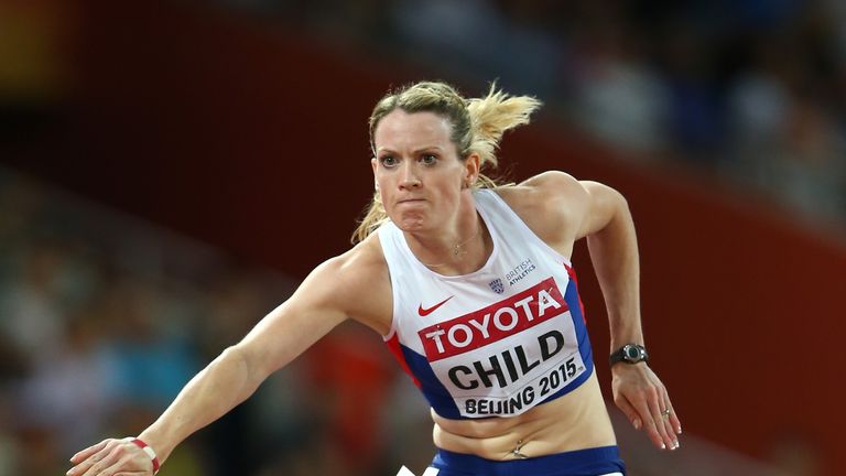 Eilidh Child could only finish sixth in the women's 400m hurdles