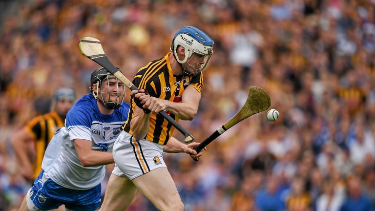 TJ Reid scores Kilkenny's first-half goal against Wateford