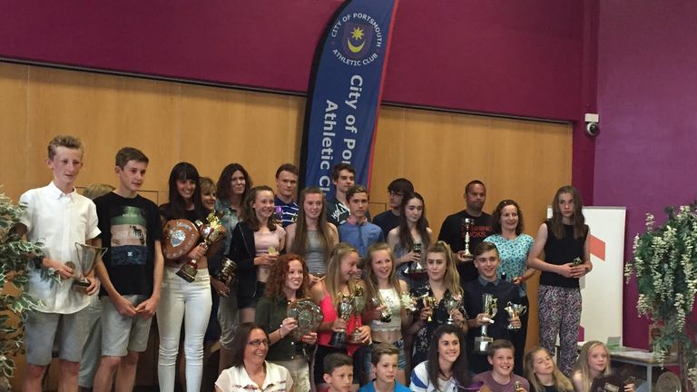 Olivia goes back to her old club City of Portsmouth AC to inspire the next generation