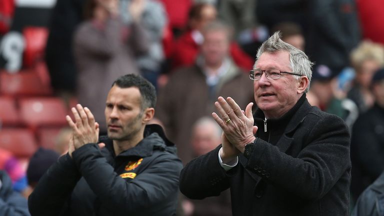 Ryan Giggs won 13 league titles while playing for Sir Alex Ferguson.