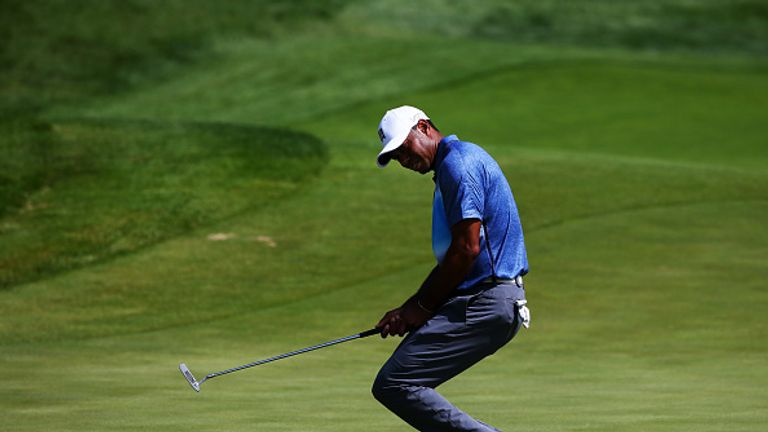 Tiger Woods made five bogeys during his opening round