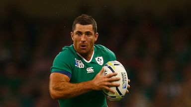 Rob Kearney scored the last of Ireland's seven tries against Canada