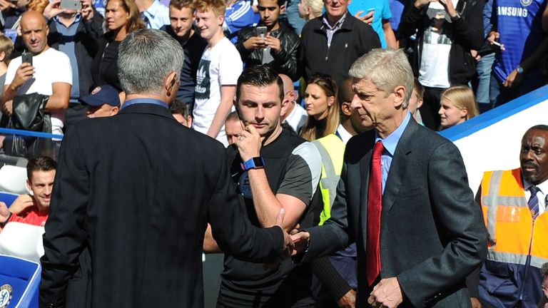 Image result for mourinho with wenger