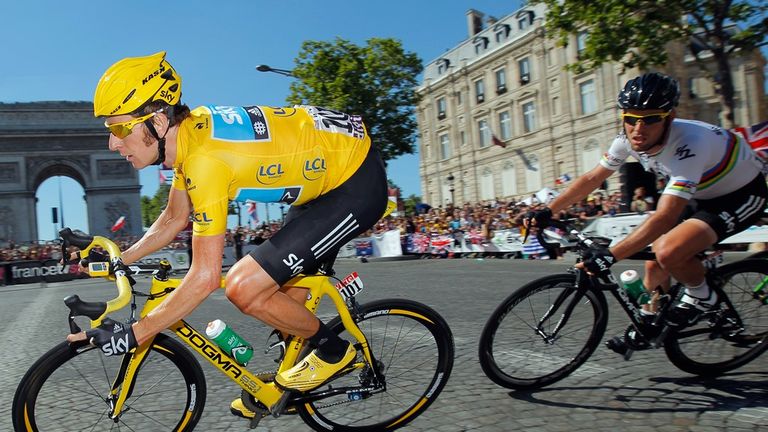 Wiggins clinched his Tour de France win by leading team-mate Mark Cavendish out to victory on stage 20 on the Champs-Elysees in Paris
