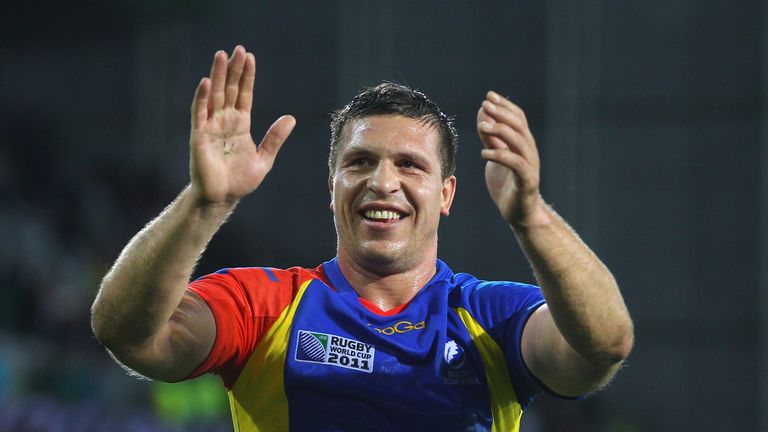 Romania lock Ovidiu Tonita makes his 14th World Cup appearance