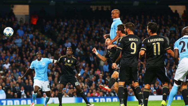 Vincent Kompany was involved in Manchester City's goal