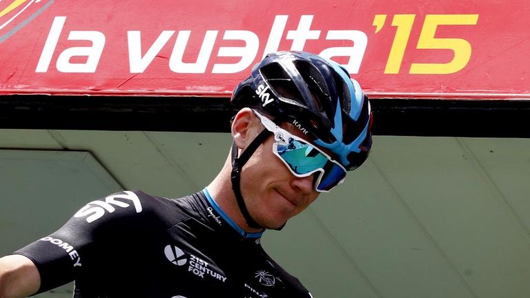 Froome had to quit this year's Vuelta following a crash on stage 11
