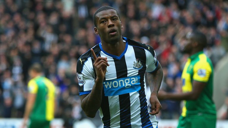 Georginio Wijnaldum netted four in Newcastle's last meeting with Norwich