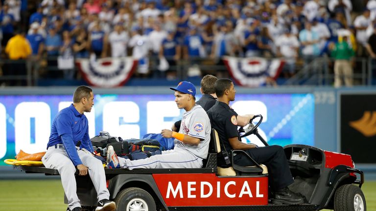 Tejada had to be carted off and faces a spell on the sidelines