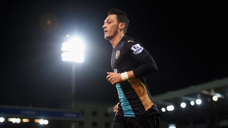 Mesut Ozil ranks top for chances created in the Premier League this season