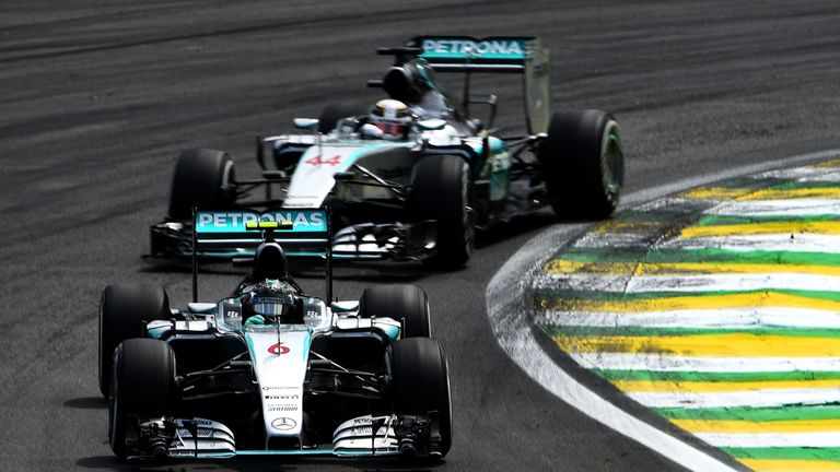 Hamilton followed Rosberg closely, but was unable to make a move