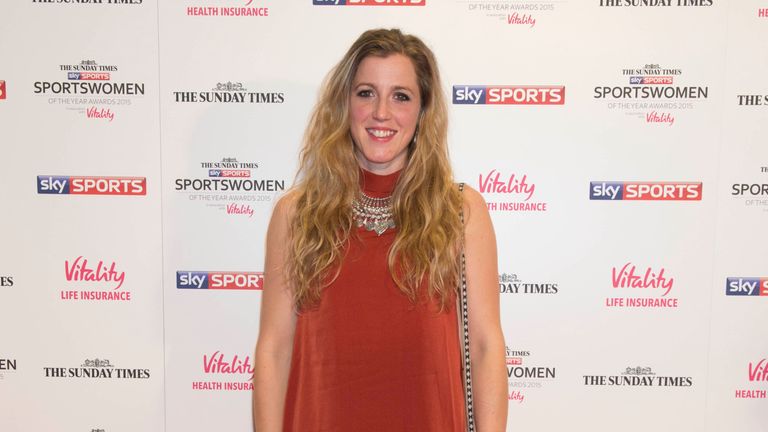 Mountain bike star Rachel Atherton at the Sunday Times and Sky Sports Sportswomen of the Year Awards in association with Vitality