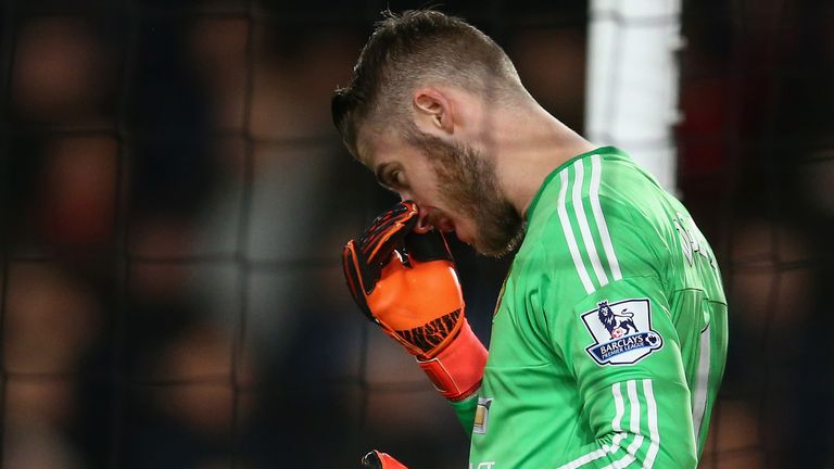 David de Gea was caught out from an early corner