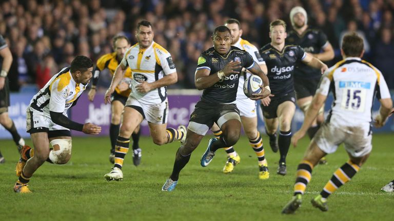 Semesa Rokoduguni of Bath charges upfield 