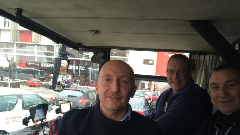 Ollie, Larry and Mick wave goodbye to Sheffield - and hello to Blackburn