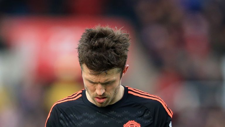 Michael Carrick has been less effective at protecting United's back four this season