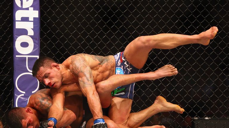 Former lightweight champ Dos Anjos is close to a welterweight title shot