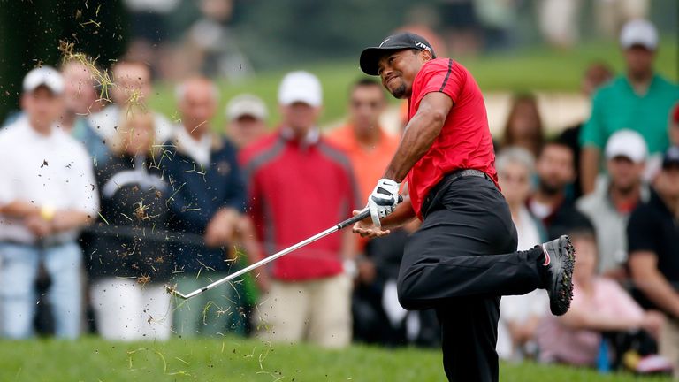 Woods was unable to defend his title at Firestone