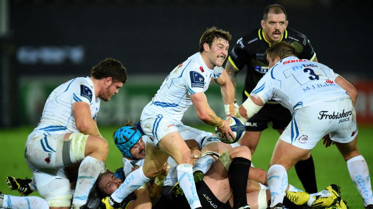 Will Chudley  in action against Ospreys