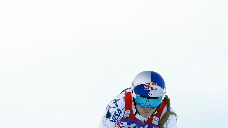 Lindsey Vonn suffered a hairline fracture to her knee in Soldeu