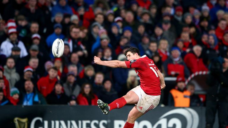 Ian Keatley kicked two conversions for Munster