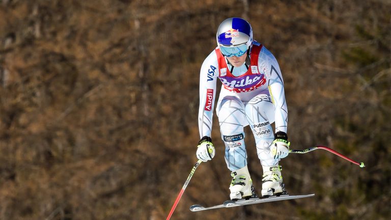 Vonn finished well clear of her rivals at Cortina