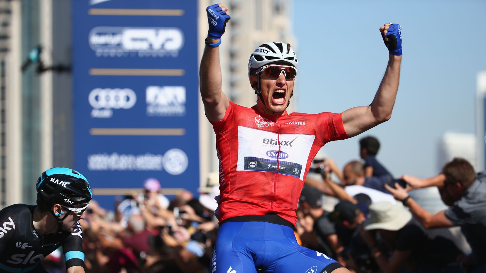 Dubai Tour Marcel Kittel Wins Stage Four To Seal Overall Title Cycling News Sky Sports