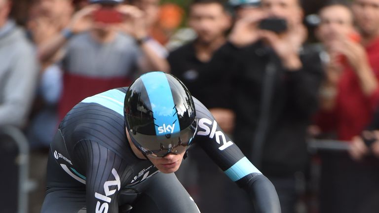 Chris Froome finished eight seconds down on the winner of the Herald Sun Tour prologue