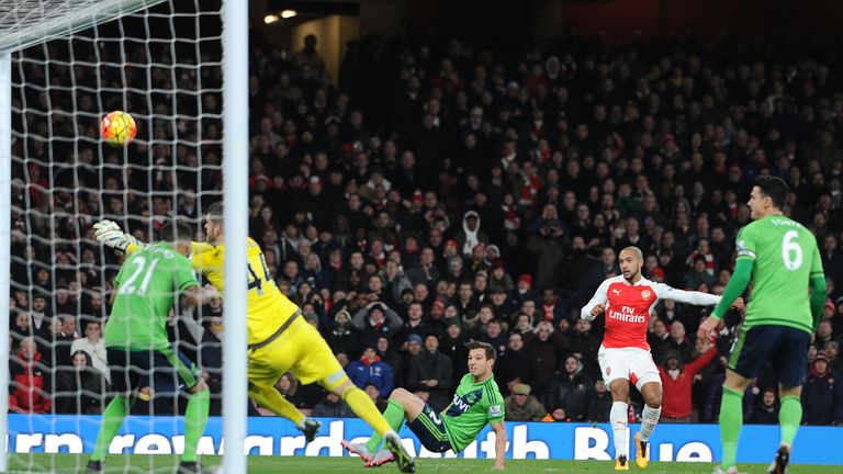 Fraser Forster denies Theo Walcott