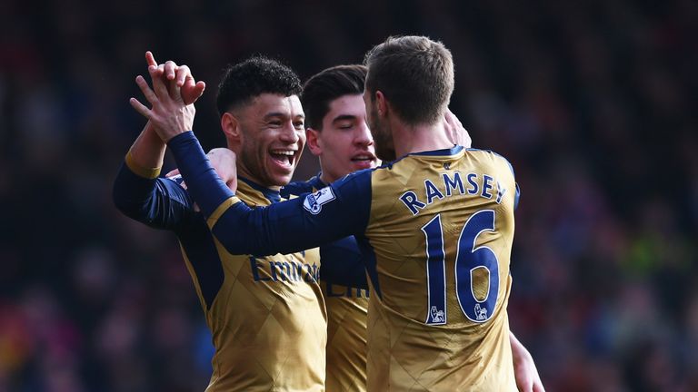 Arsenal are two points behind Leicester in the mini league, but have played two games fewer
