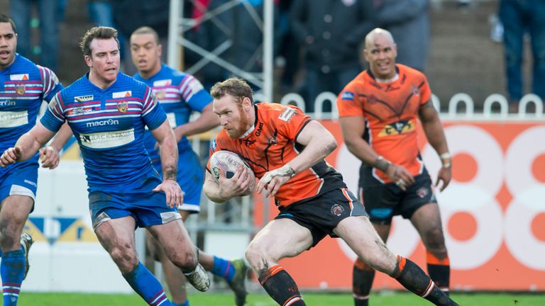 Joel Monaghan in pre-season game with Castleford