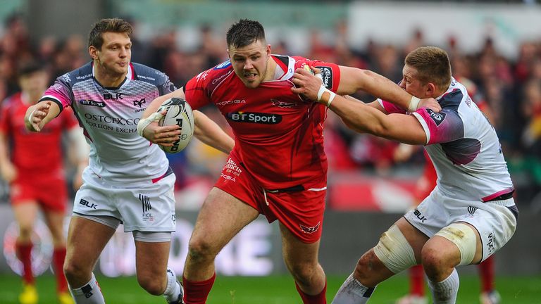 Scarlets and Wales prop Rob Evans returns to the starting XV from international duty