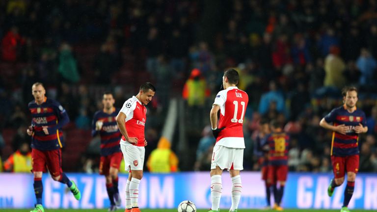 Arsenal exited the Champions League after a 5-1 aggregate defeat to Barcelona