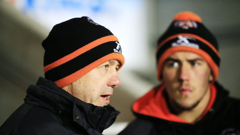 Daryl Powell (left) is calling for a pride restoring performance from Castleford