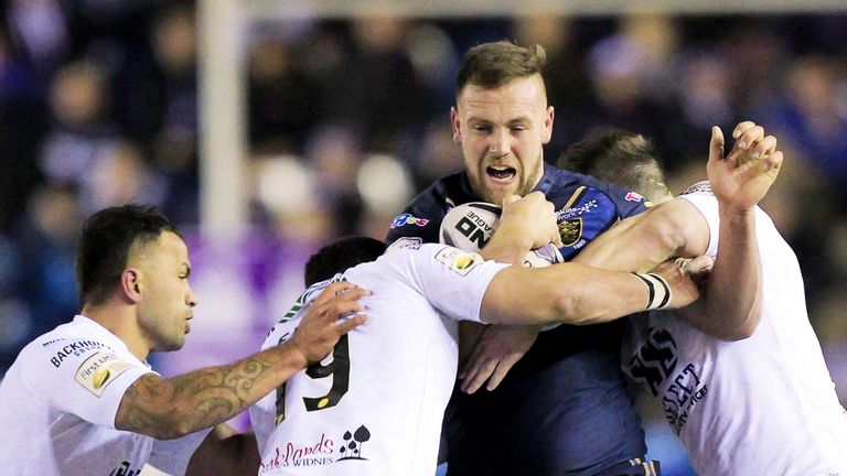 No way through for Hull's Liam Watts against Widnes Vikings